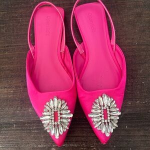Open Edit Fuchsia Slingback Heels
